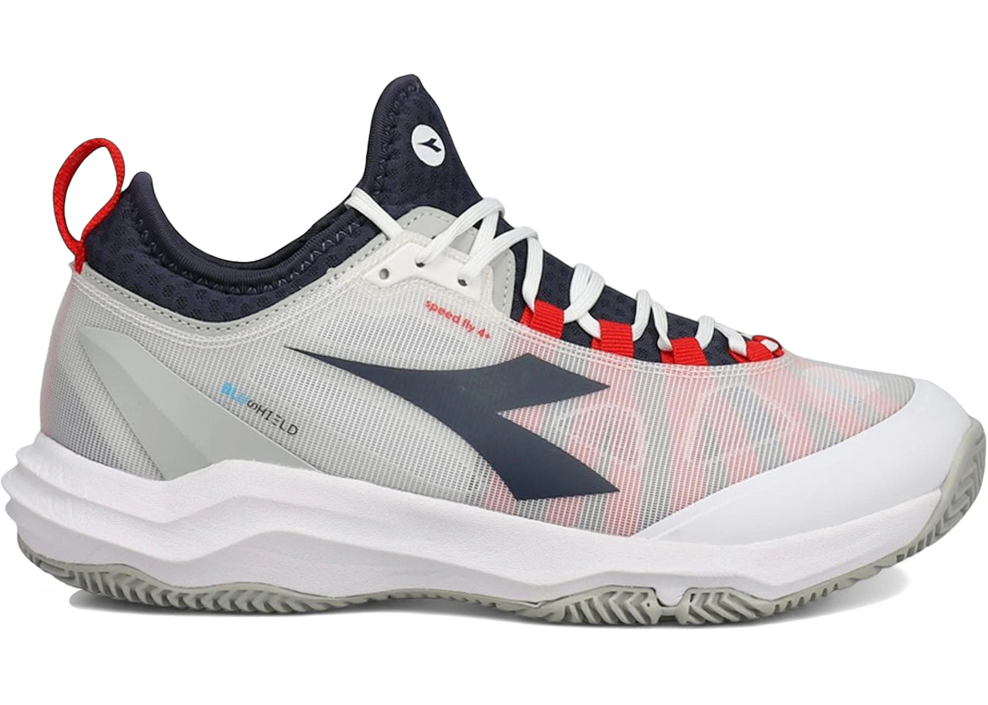 Diadora Speed Blushield Fly 4 + Clay White Blue Corsair Fiery Red