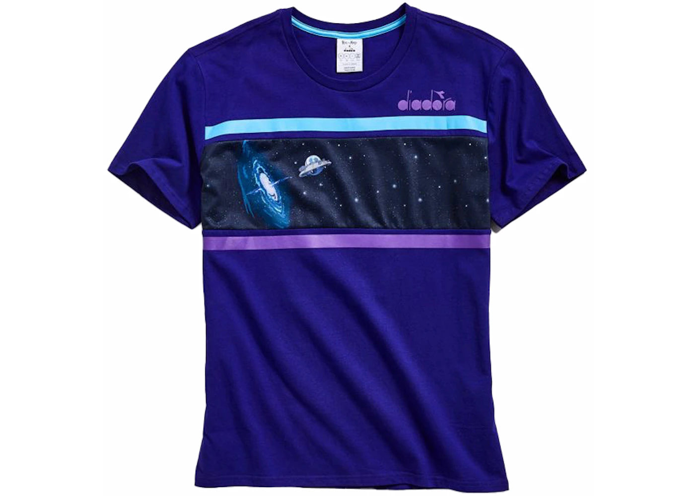 Diadora x Rick And Morty Intergalactic T-shirt Purple/Blue