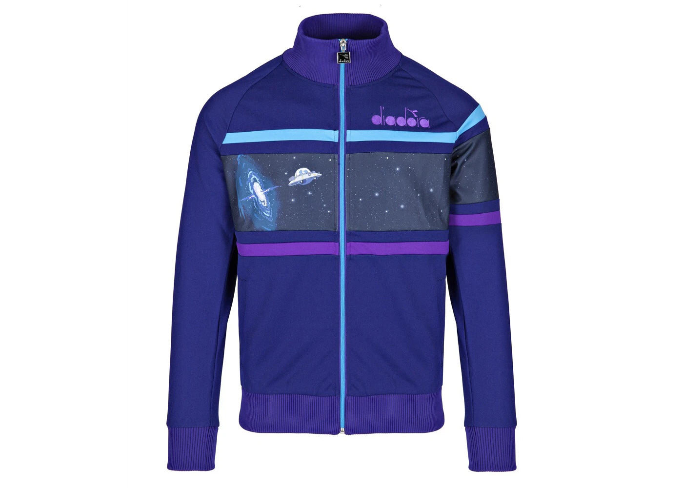 Diadora x Rick And Morty Intergalactic Track Jacket Blue/Mint Blue