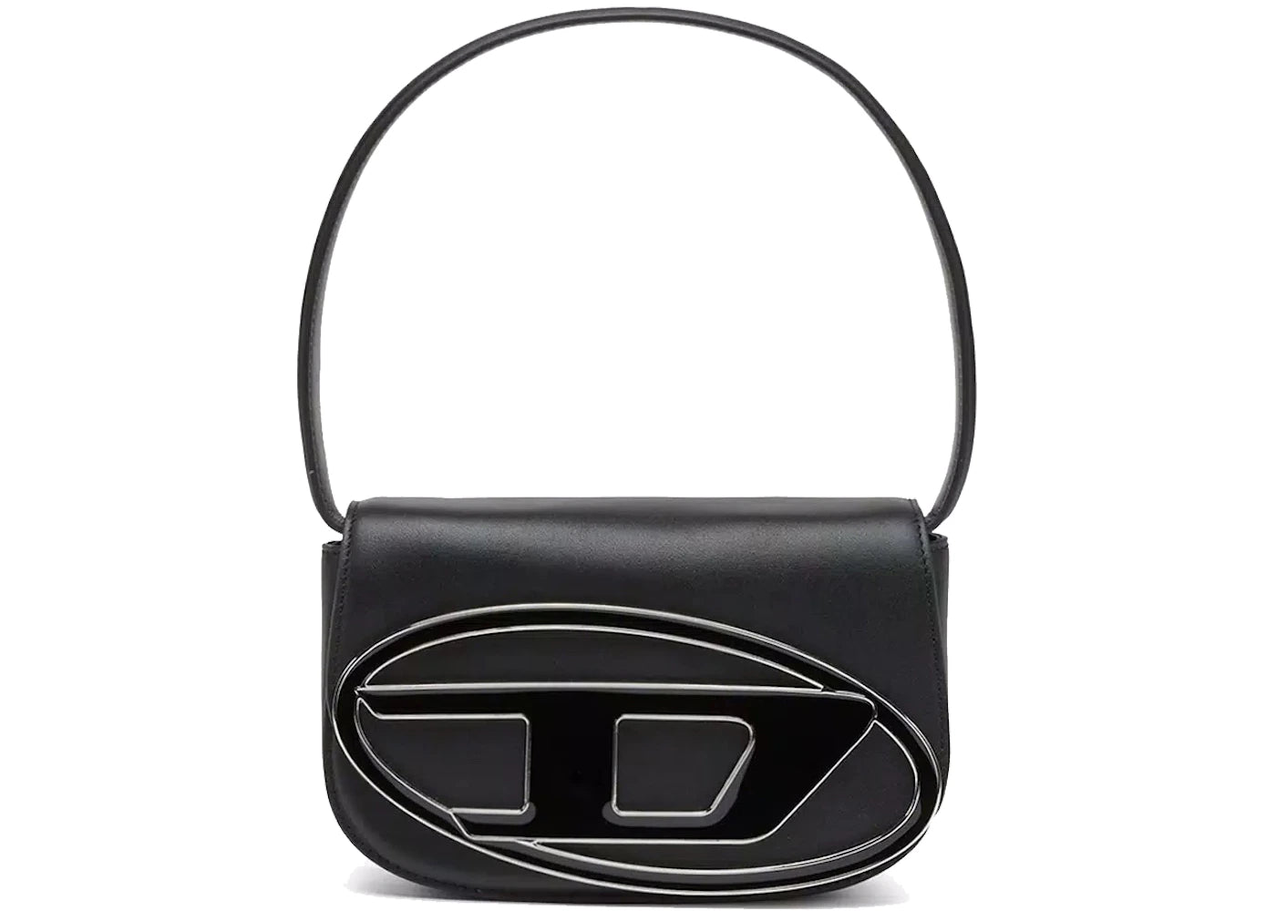 Diesel 1DR Shoulder Bag Nappa Leather Black