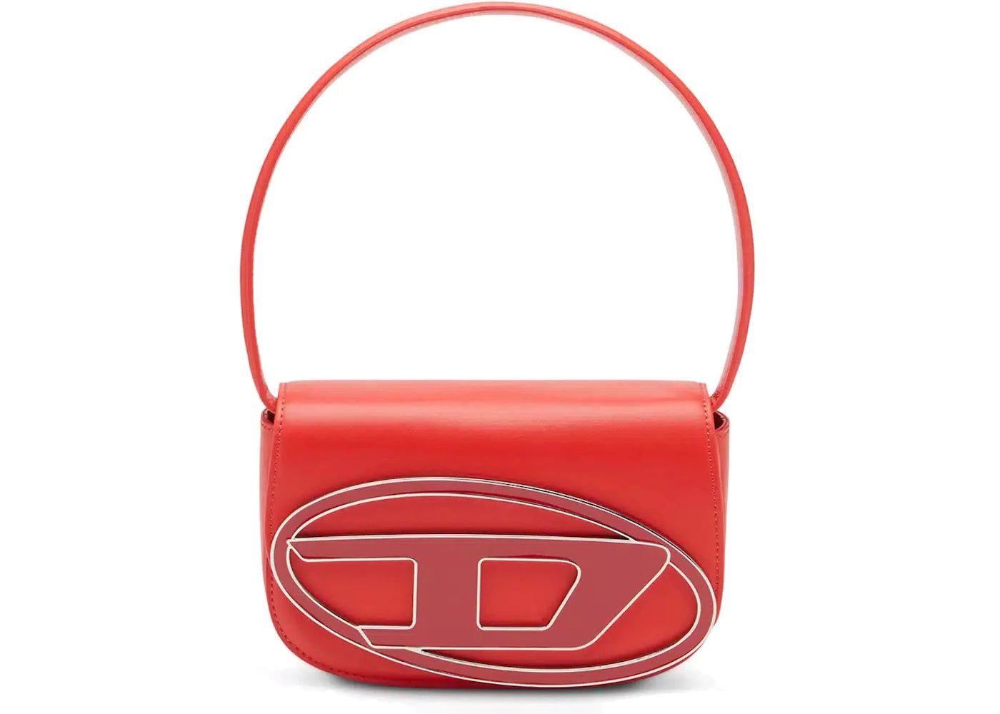 Diesel 1DR Shoulder Bag Nappa Leather Red