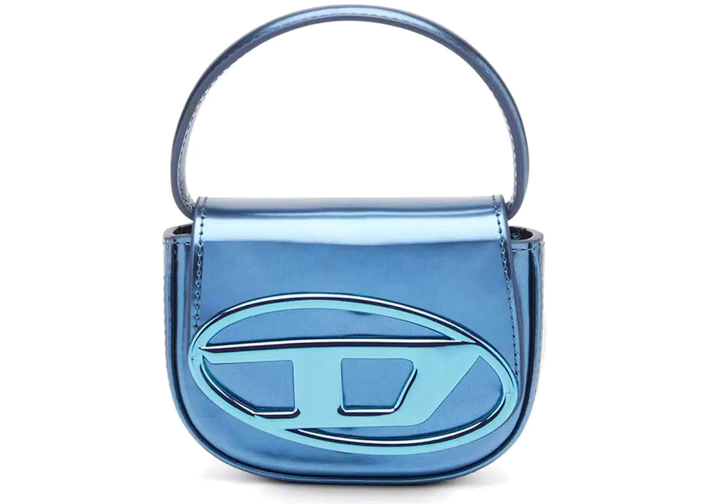 Diesel 1DR XS Mini Bag with D Plaque Blue