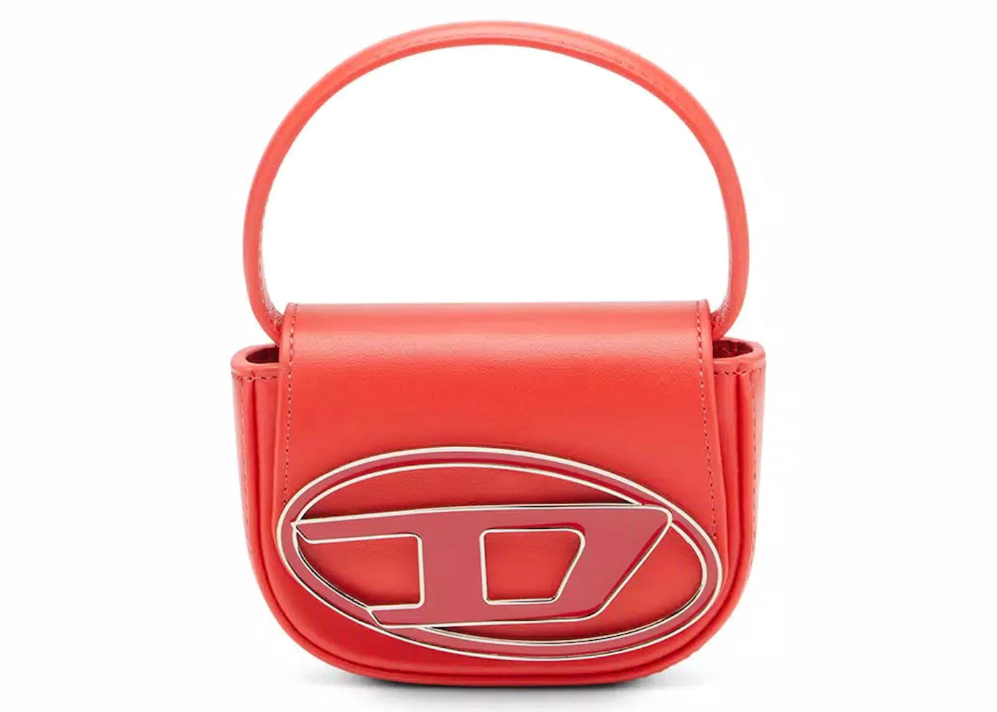 Diesel 1DR XS Mini Bag with D Plaque Red