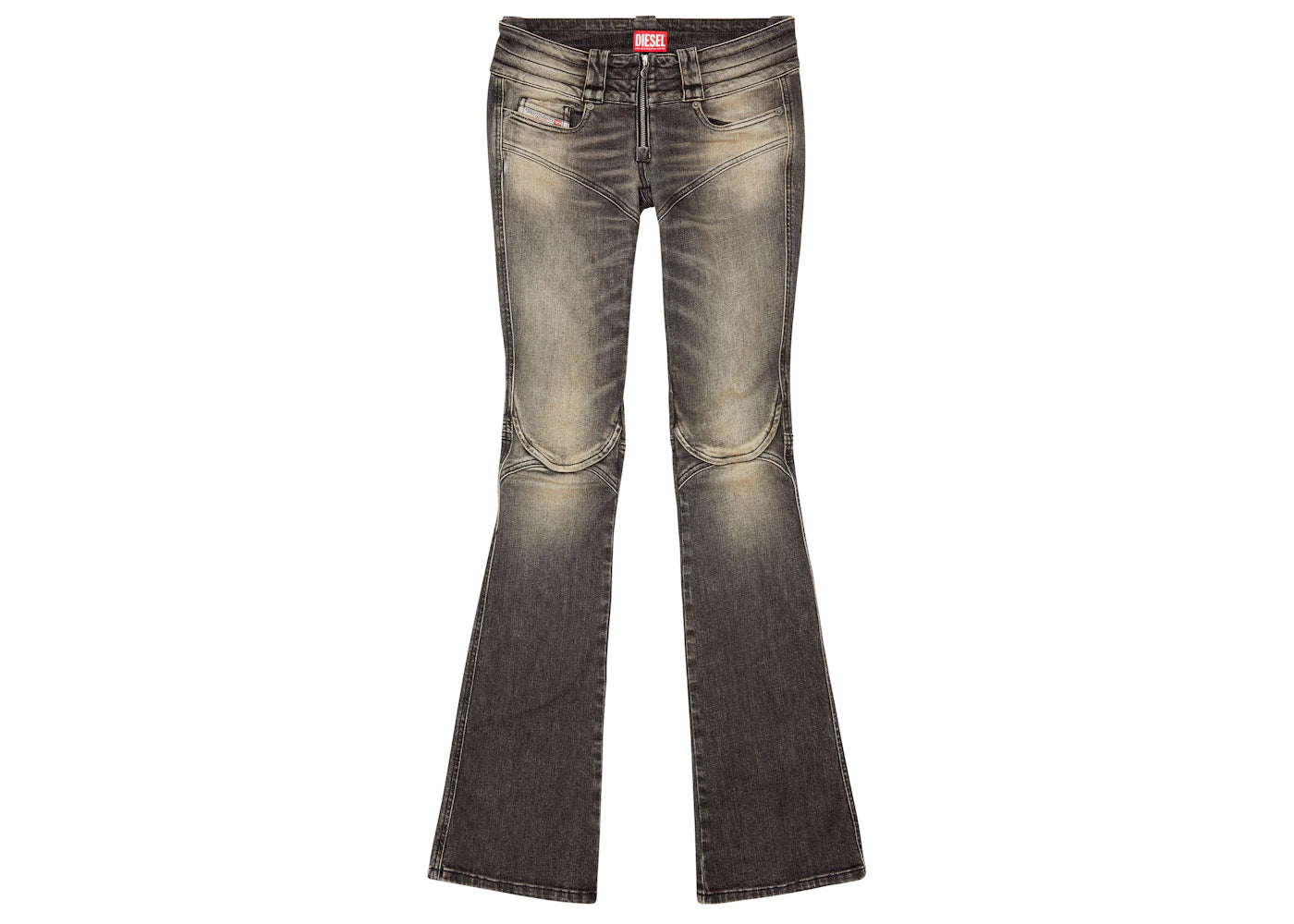 Diesel Belthy Bootcut and Flare 0jgal Jeans (W) Black/Dark Grey
