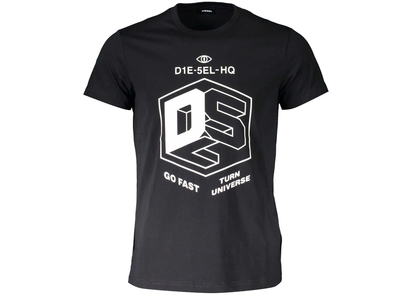 Diesel Cotton Men's T-Shirt Black - DI2461948