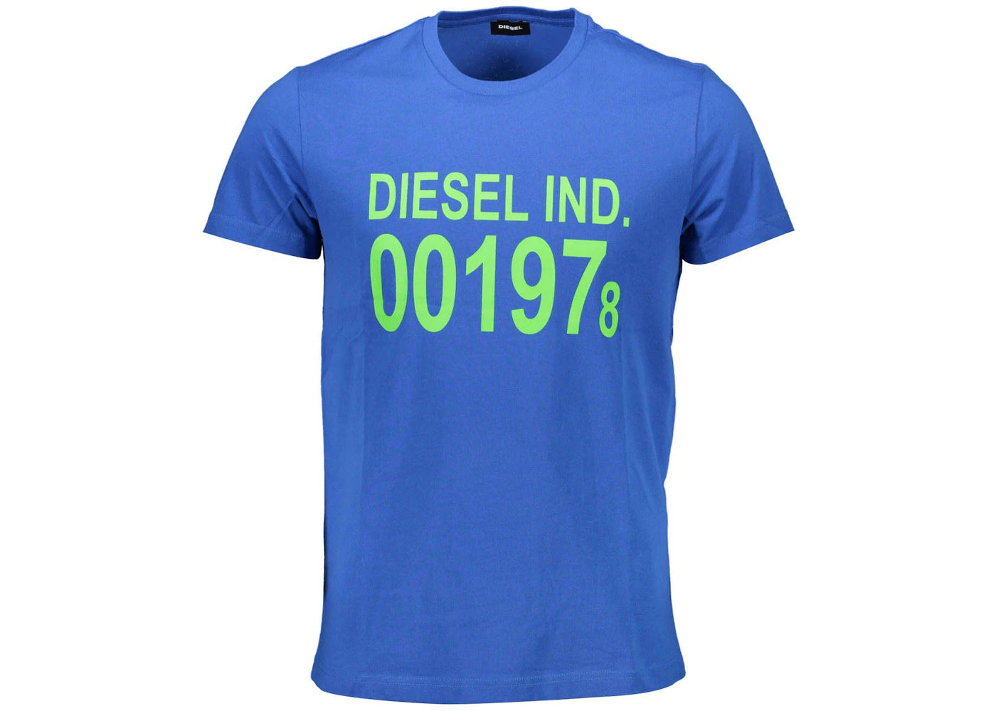Diesel Cotton Men's T-Shirt Blue - DI2455132