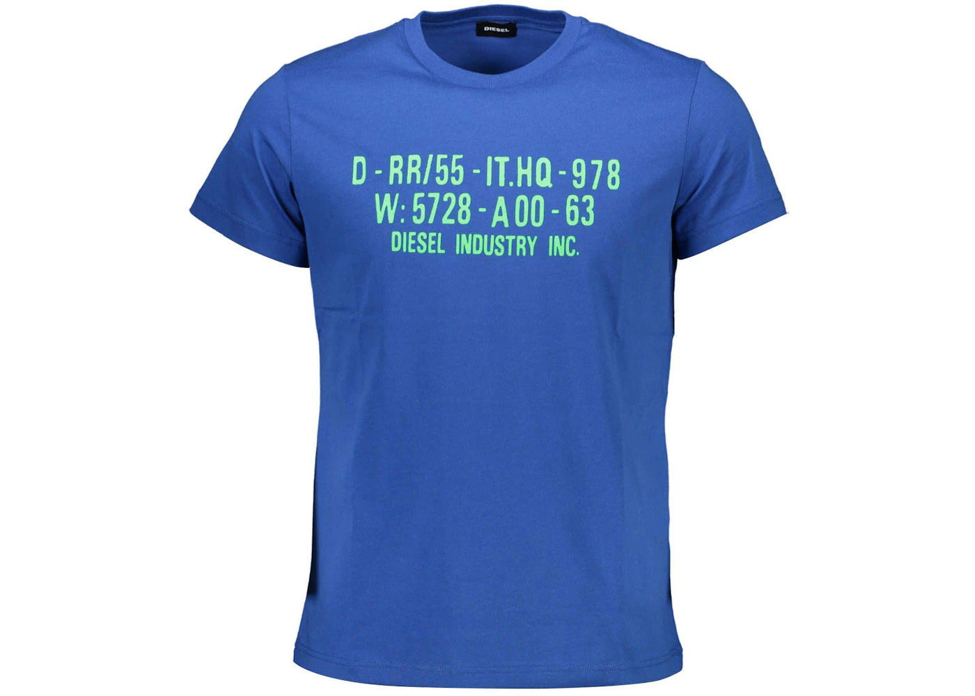 Diesel Cotton Men's T-Shirt Blue - DI2461379