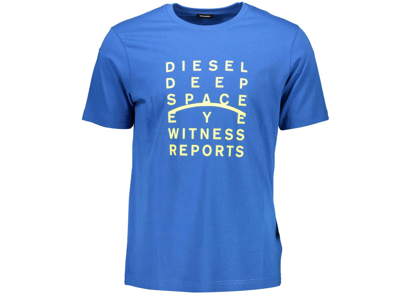 Diesel Cotton Men's T-Shirt Blue - DI2461395