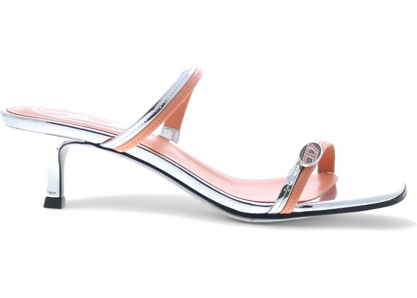 Diesel D-Kittie Heeled Sandals Silver (Women's)