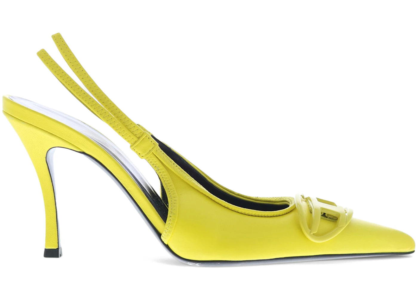 Diesel D-Venus Slingback Heels Black Yellow (Women's)