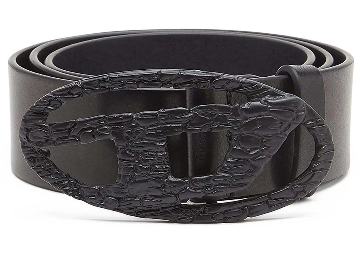 Diesel Oval D Logo B-1DR Belt Black