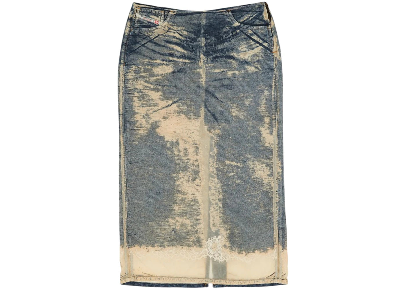 Diesel Oval De-Pra-Fsf Skirt Blue