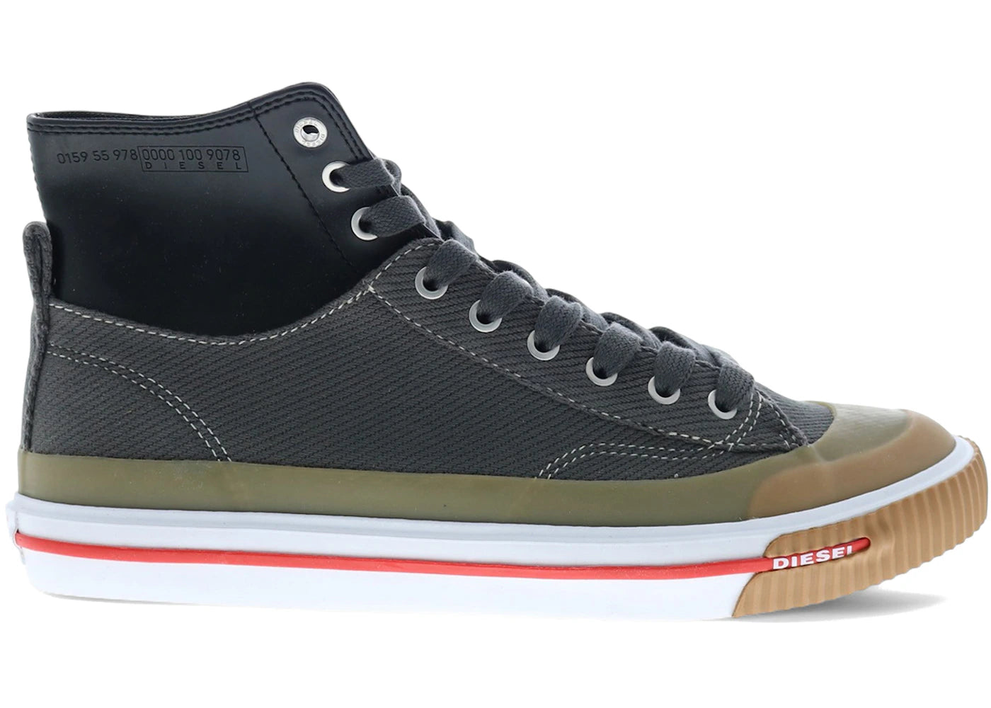 Diesel S-Athos Mid Charcoal Grey Black