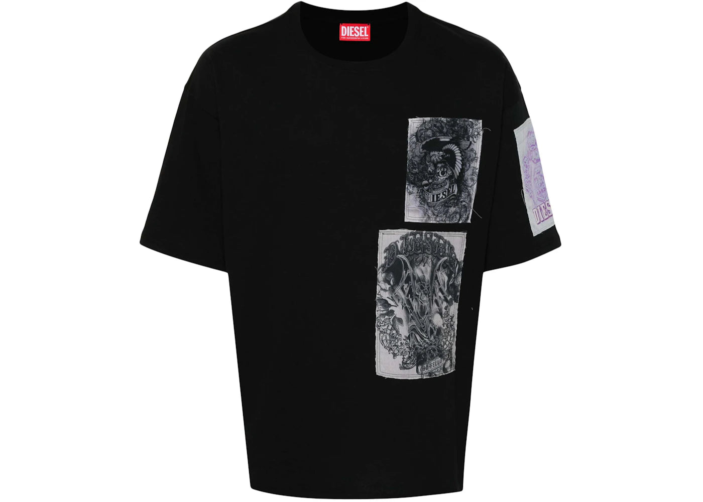 Diesel T-Boxt-Slits-Q10 T-Shirt Deep/Black