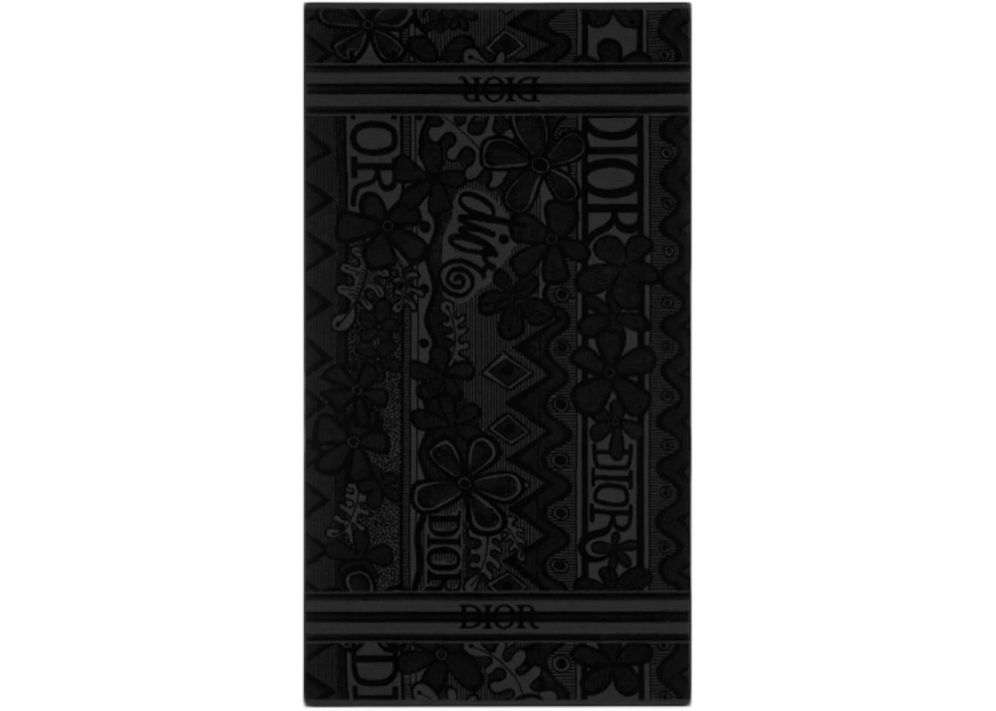 Dior And Shawn Beach Towel Black