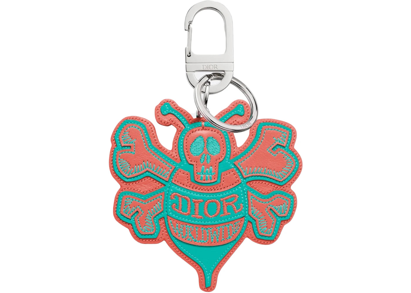 Dior And Shawn Bee Key Ring Pink/Green