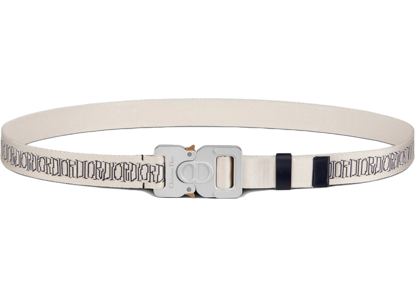 Dior And Shawn Belt 25 MM Beige/Navy Blue