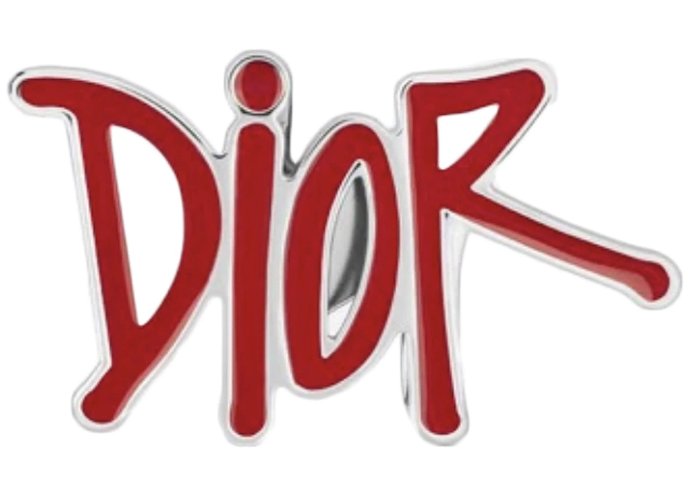 Dior And Shawn Belt Buckle 35 MM Red