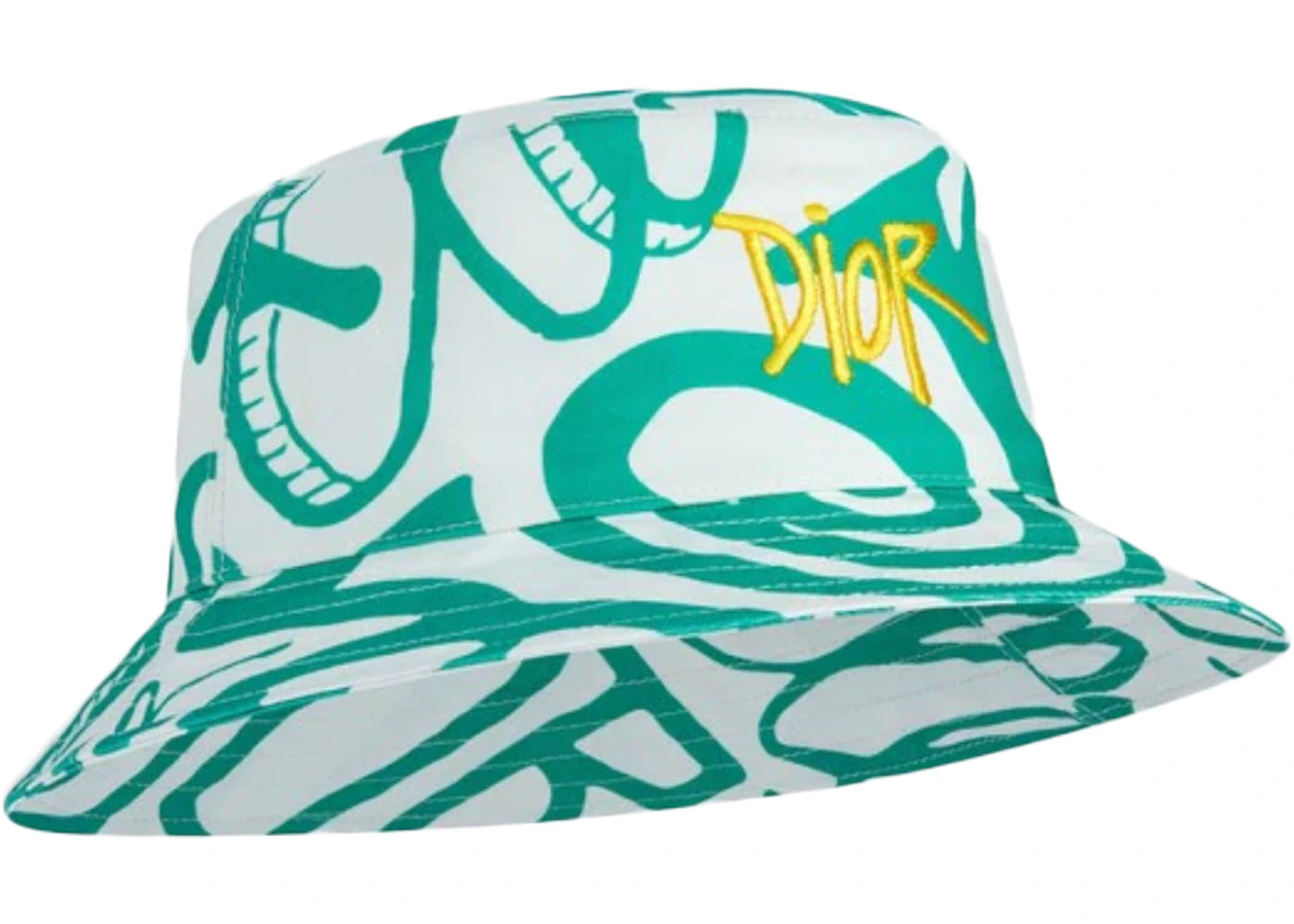 Dior And Shawn Bucket Hat Green/White