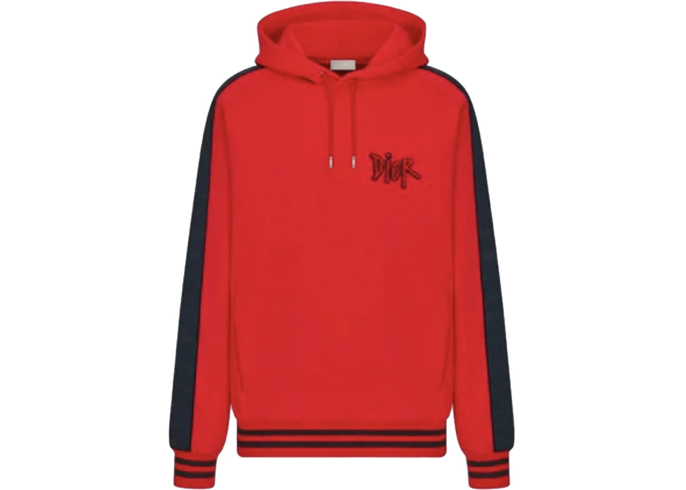 Dior And Shawn Oversized Hooded Sweatshirt Red