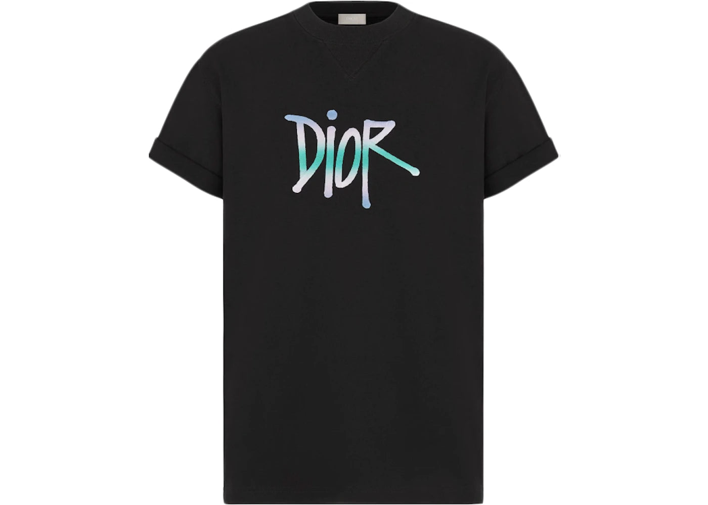 Dior And Shawn Oversized Logo T-shirt Black