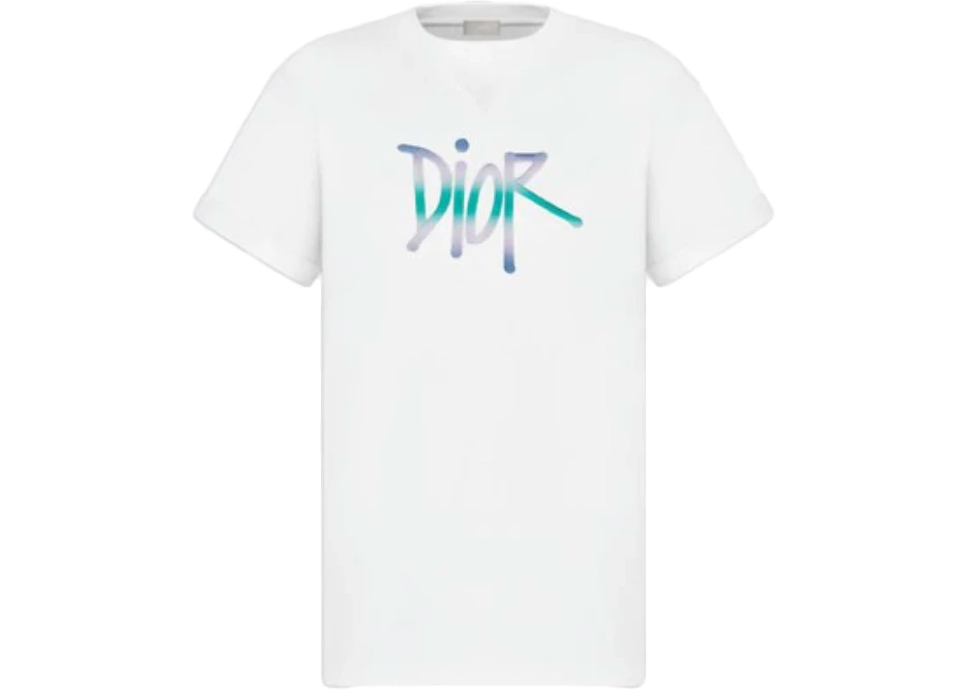 Dior And Shawn Oversized Logo T-shirt White