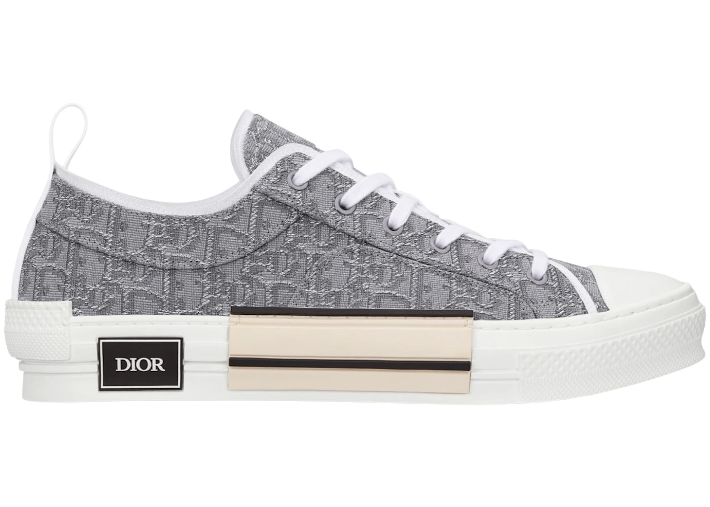 Dior B23 Low Top Ruthenium Metallic Thread Dior Oblique Jacquard