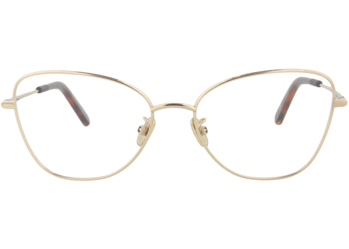 Dior Cat Eye-Frame Metal Optical Frames Gold Gold Transparent (CD50064U-55-010)