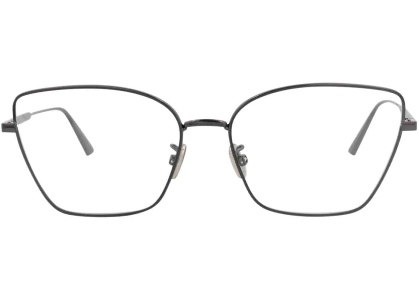 Dior Cat Eye-Frame Metal Optical Frames Gunmetal Gunmetal Transparent (CD50055U-57-008)