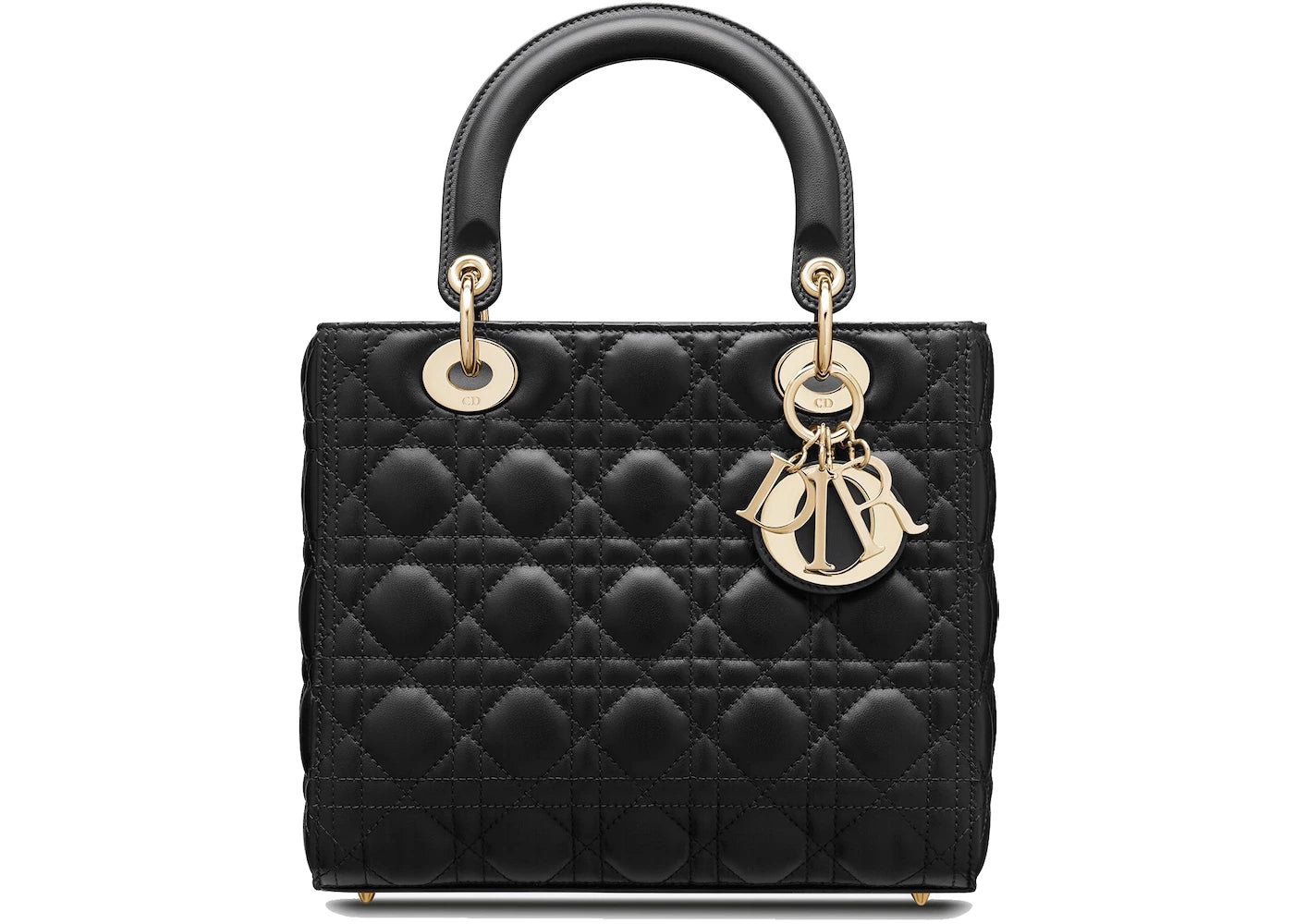 Dior Lady Dior Bag Cannage Lambskin Medium Black