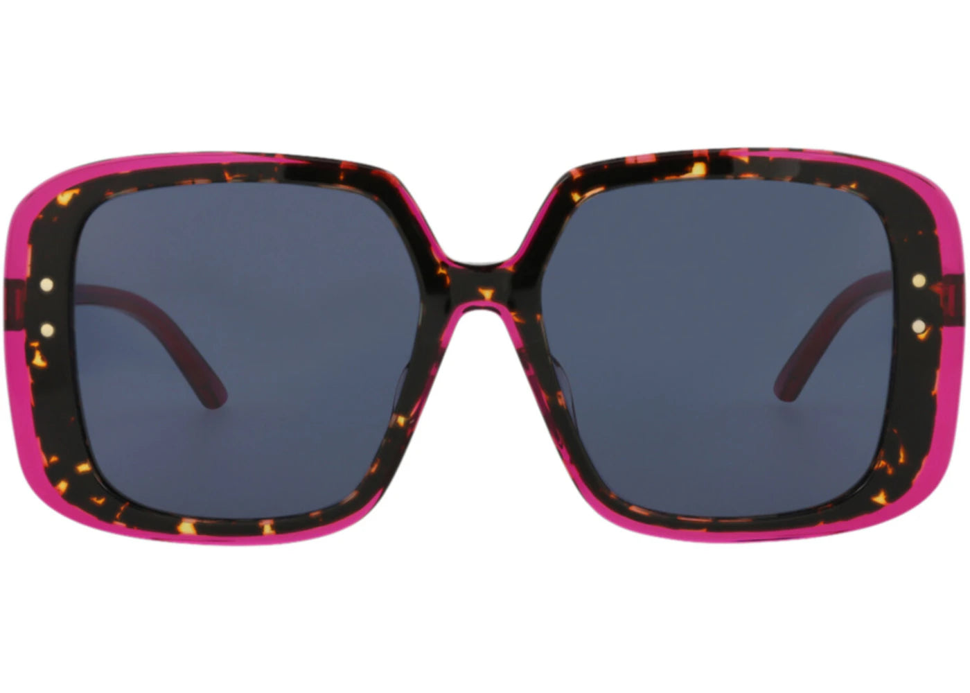 Dior Square-Frame Acetate Sunglasses Havana Pink Blue (CD40125F-56-56V)