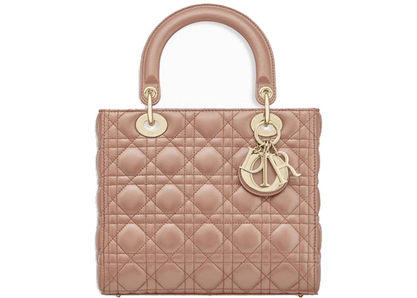 Dior Top Handle My Lady Bag Cannage Pink