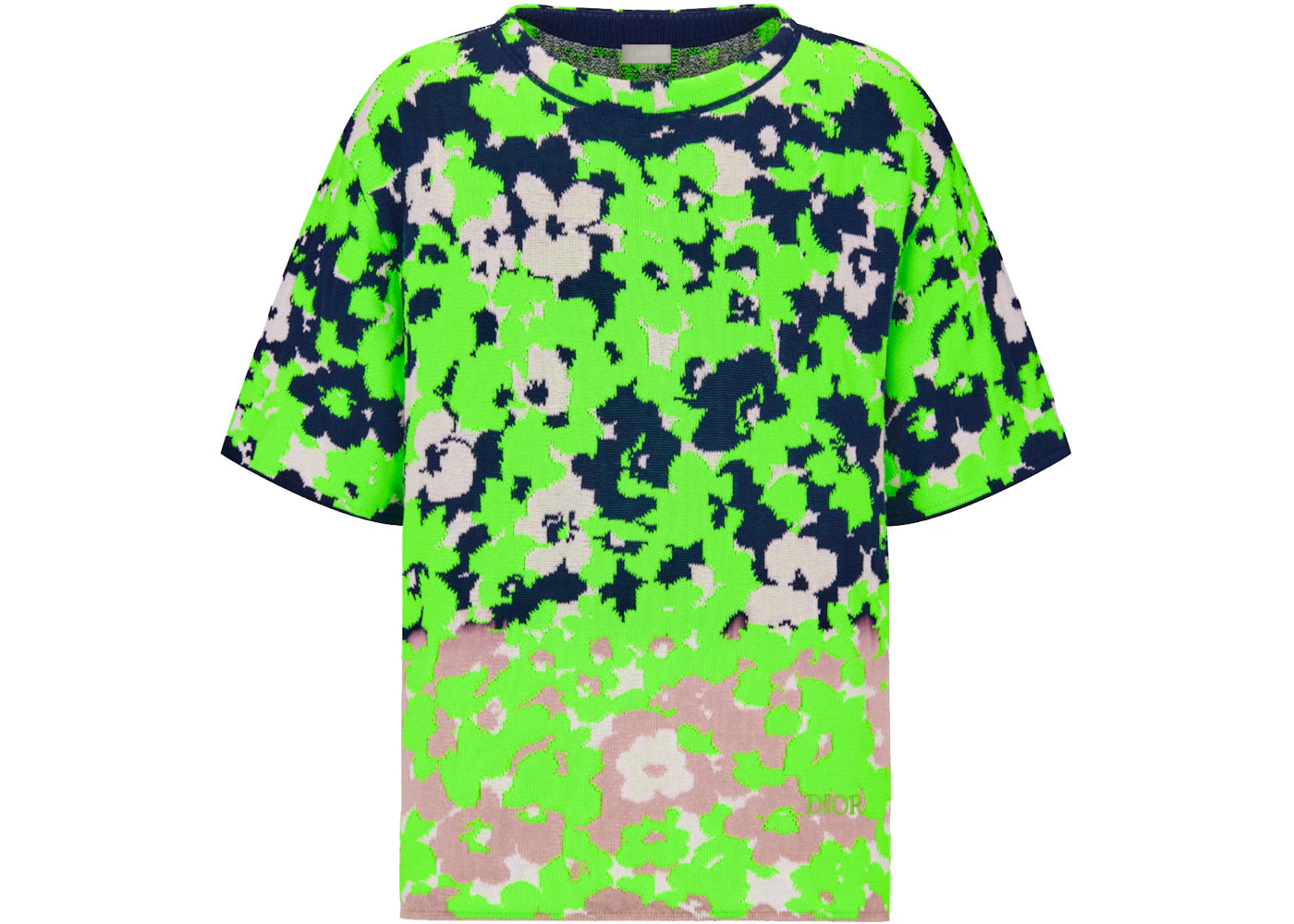 Dior x CACTUS JACK Floral Short-Sleeved Sweater Multicolor