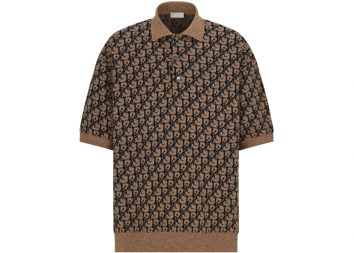 Dior x CACTUS JACK Oversized Polo Shirt Beige/Black