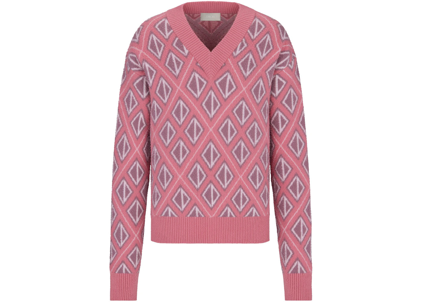 Dior x CACTUS JACK Sweater with CD Diamond Motif Pink