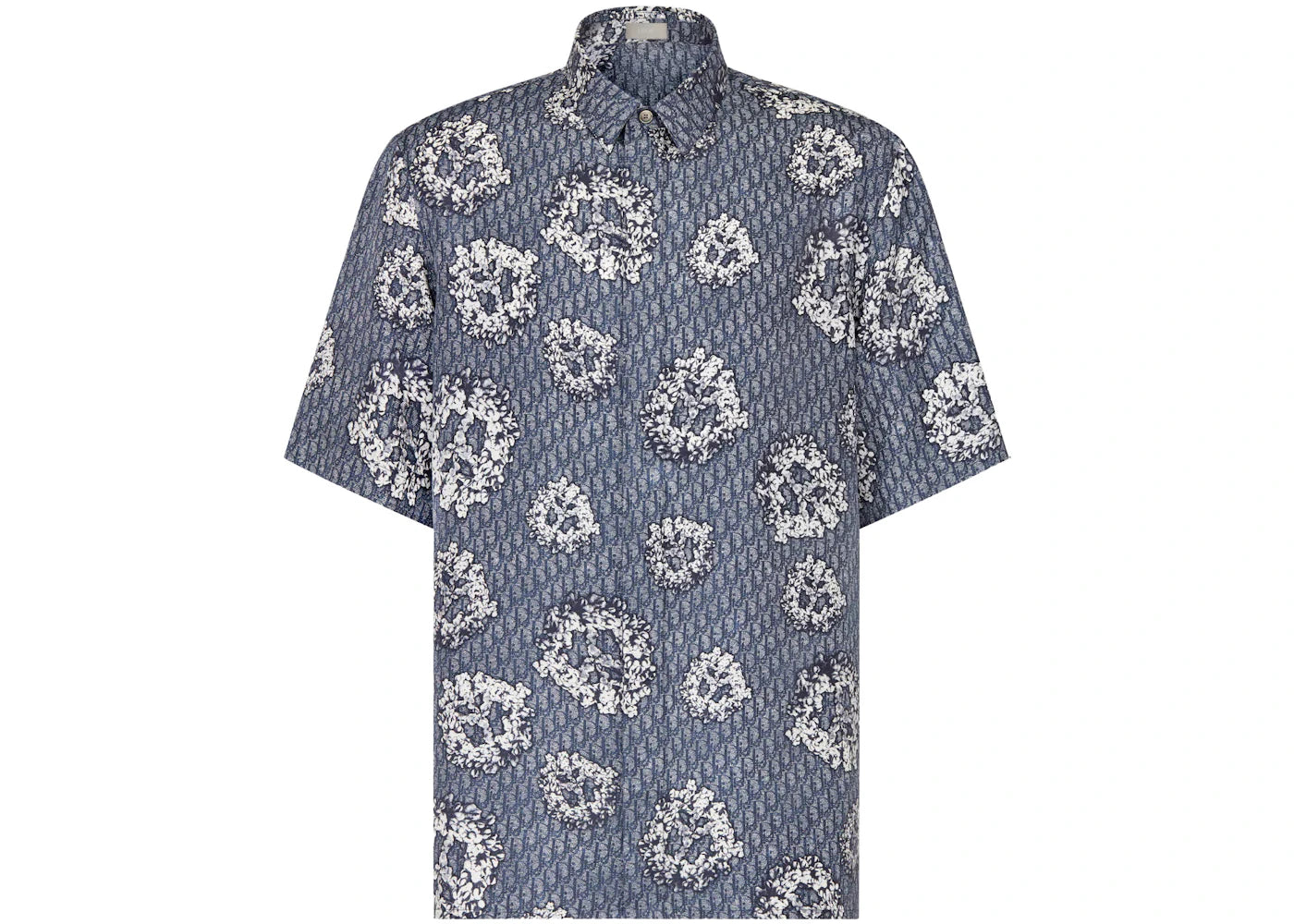 Dior x Denim Tears Silk Twill Shirt Blue