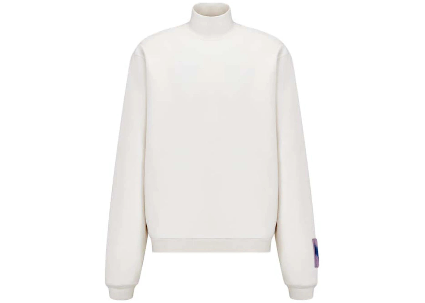 Dior x ERL Relaxed-Fit Long-Sleeved T-Shirt White Cotton Fleece