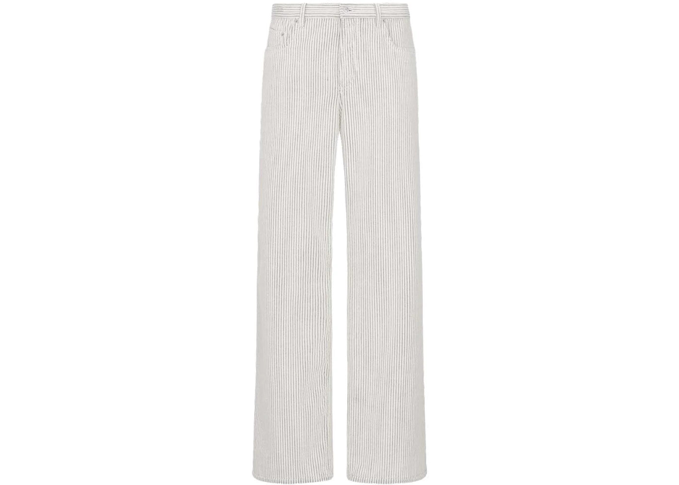 Dior x KAWS Heritage Jeans White Cotton-Blend Corduroy