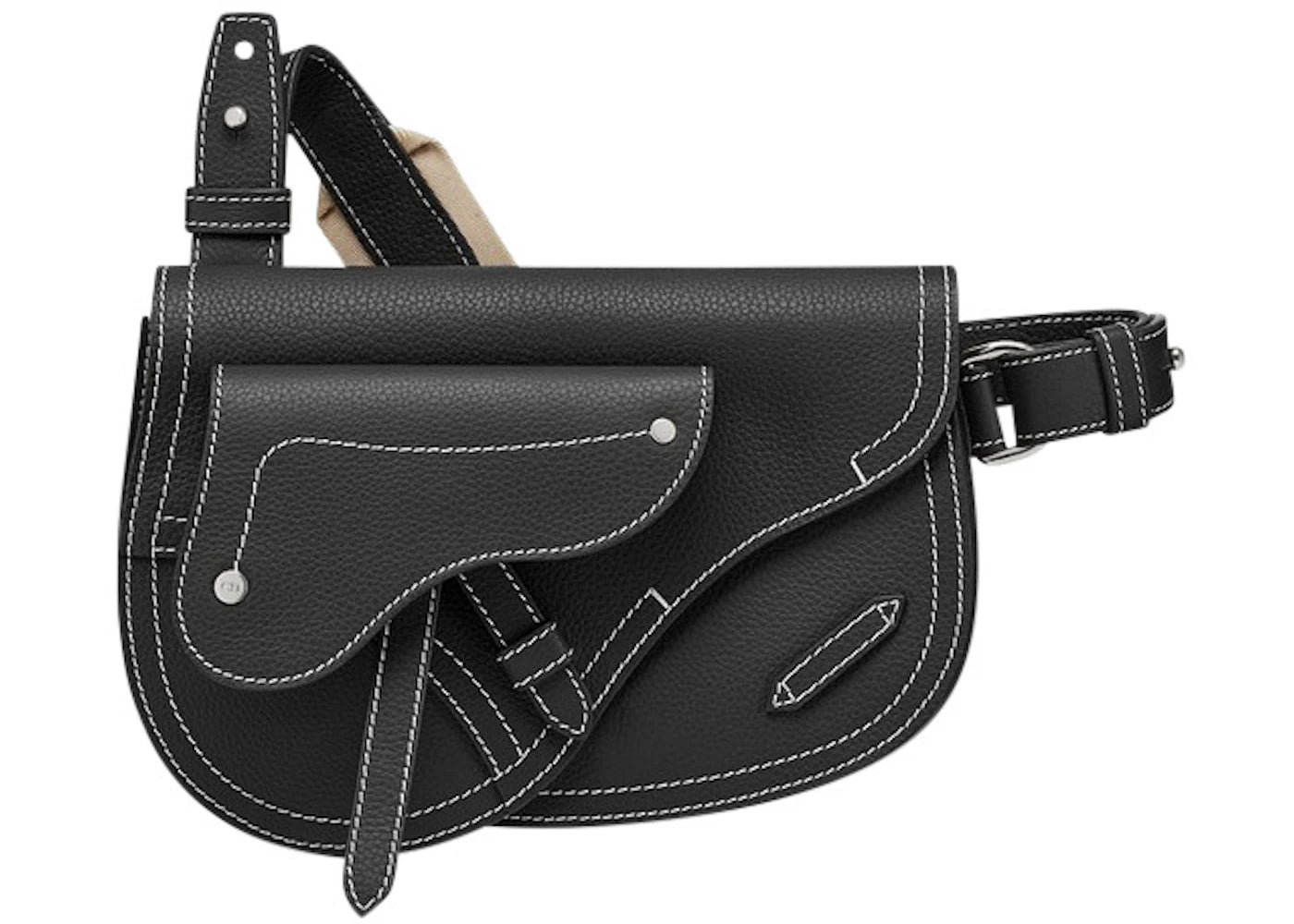 Dior x Kaws Pouch Saddle Black
