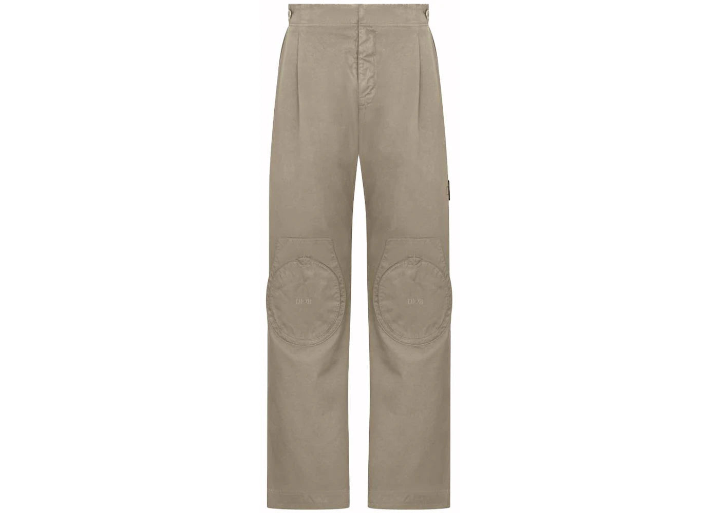 Dior x Stone Island Cotton-Blend Satin Loose-Fit Sportswear Pants Gray