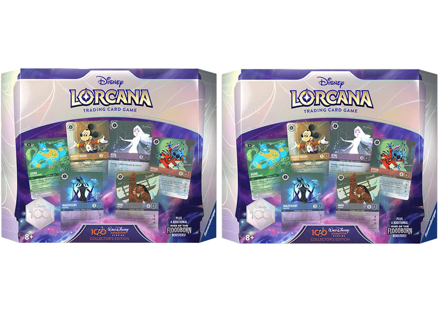 Disney Lorcana TCG Disney100 Collector's Edition Rise of the Floodborn Booster Pack 2x Lot