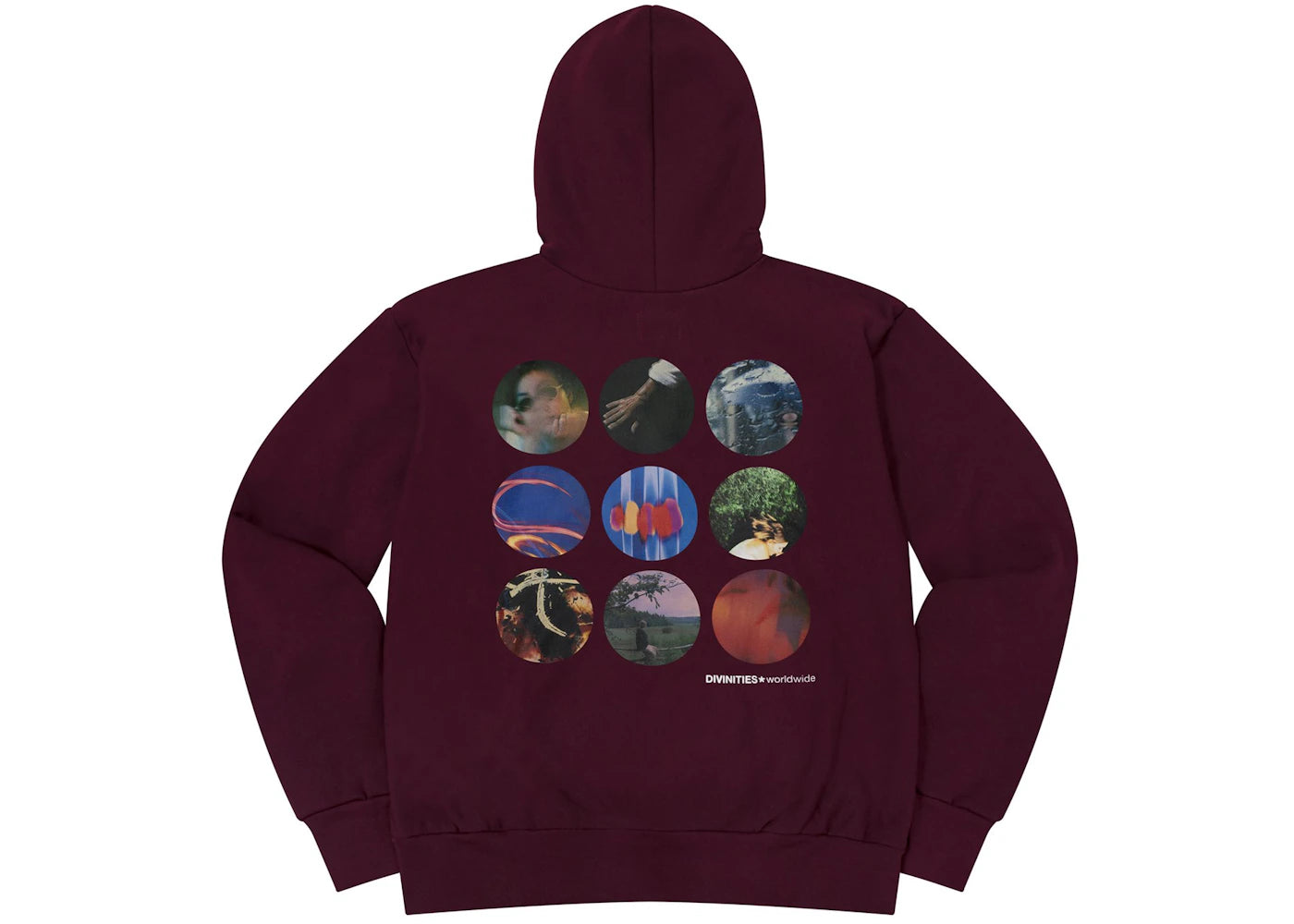 Divinities Spots Zip-Up Hoodie Burgundy