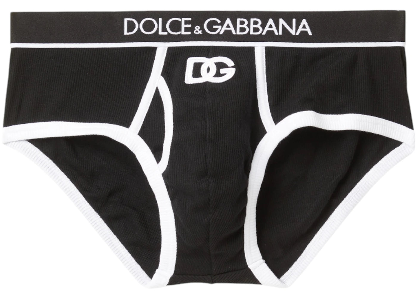 Dolce & Gabbana Brando Costa Piping Brief Black/White