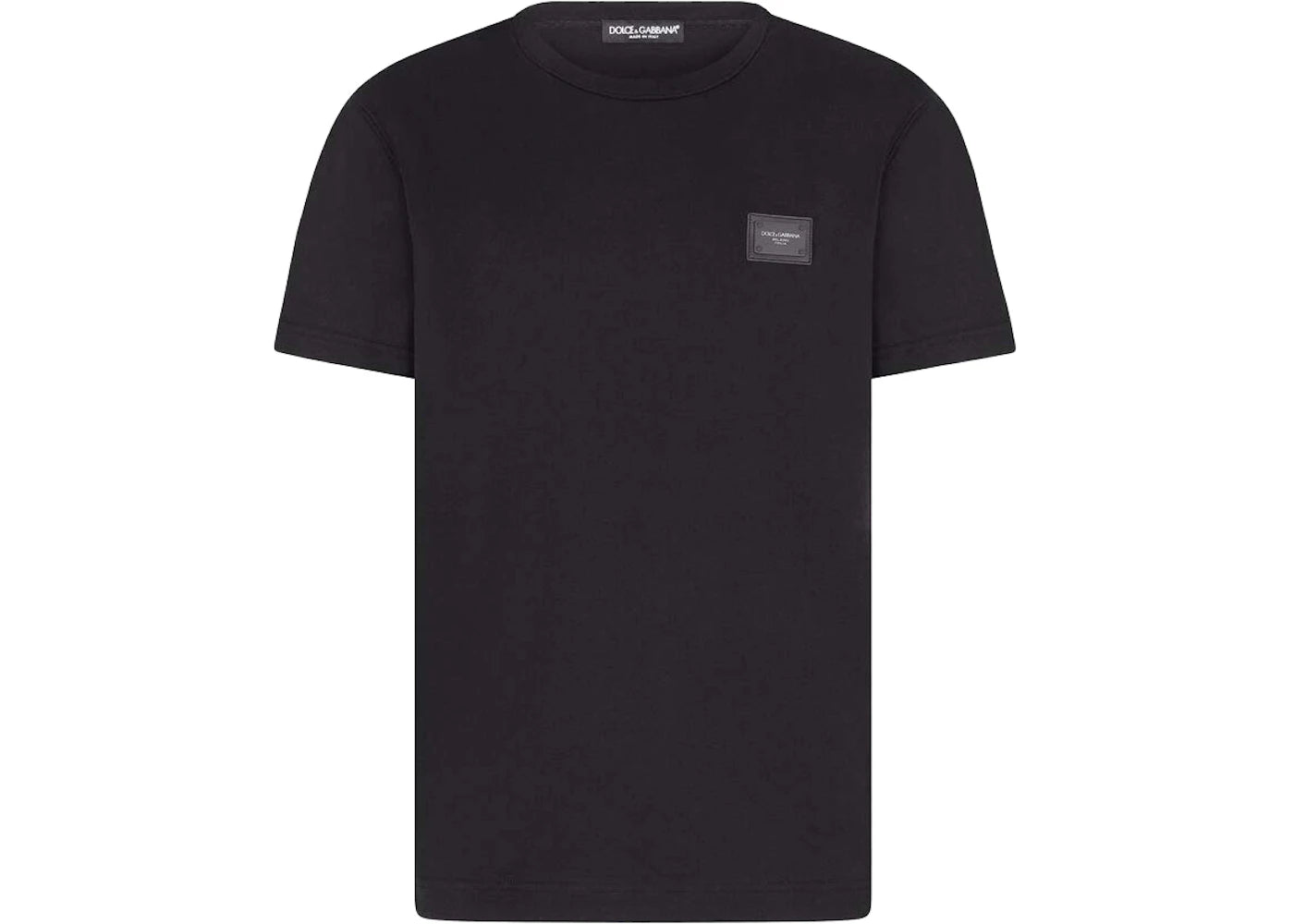 Dolce & Gabbana Cotton Branded Plate T-shirt Blue