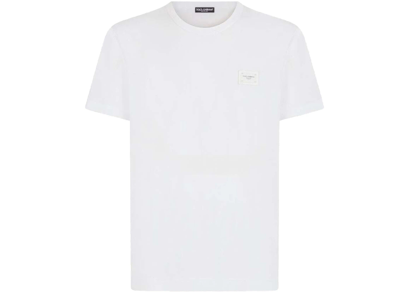 Dolce & Gabbana Cotton Branded Plate T-shirt White