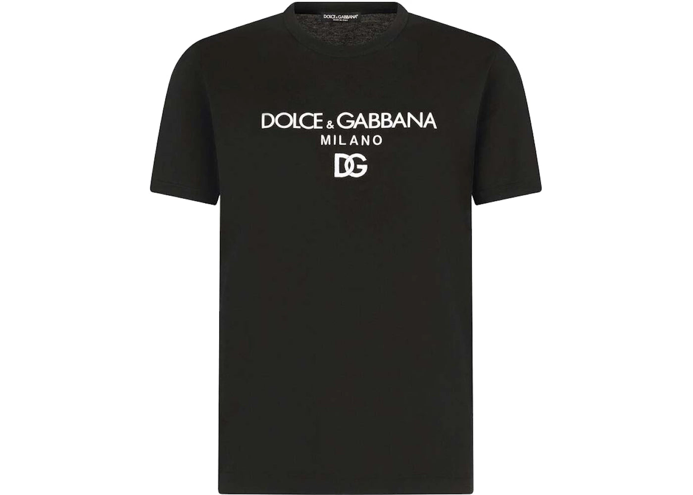 Dolce & Gabbana Cotton DG Embroidery and Patch T-shirt Black