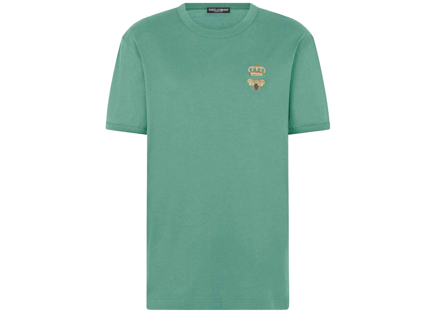 Dolce & Gabbana Cotton French Wire Embellishment T-shirt Green