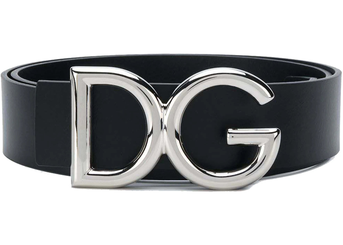 Dolce & Gabbana DG Logo Buckle Belt Black
