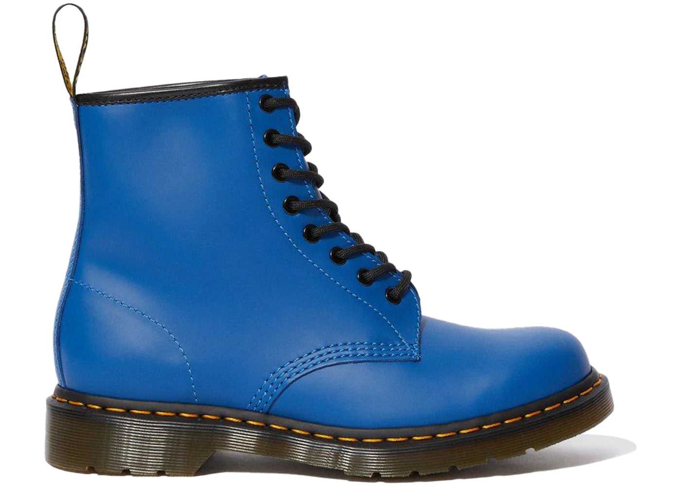 Dr. Martens 1460 Smooth Leather Lace Up Boot Blue