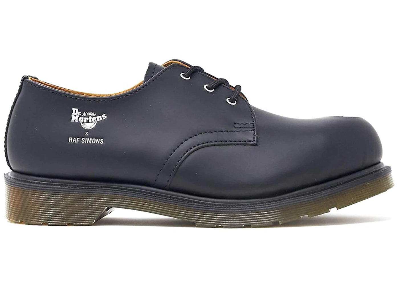 Dr. Martens Asymetric Cut-Out Steel Toe 1461 Derby Raf Simons Black